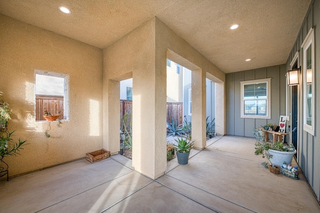 view of patio / terrace with fence