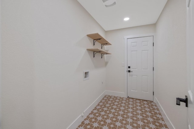 laundry room featuring washer hookup