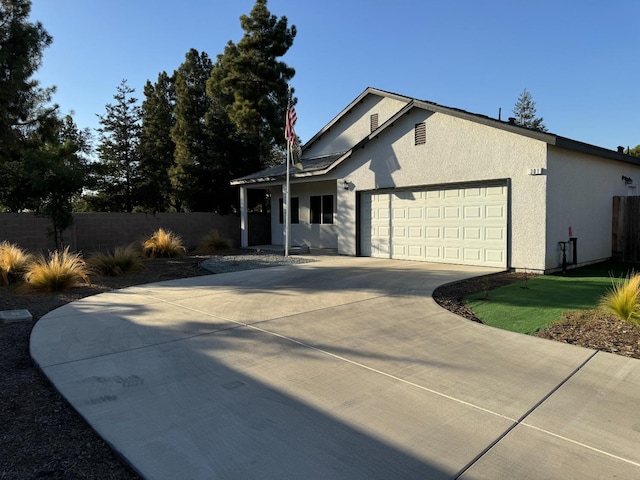 view of front of house featuring a garage