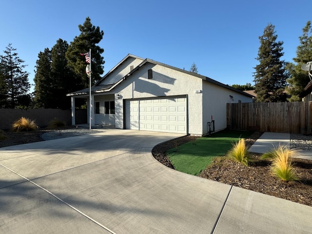 view of home's exterior featuring a garage