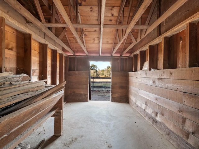 view of horse barn