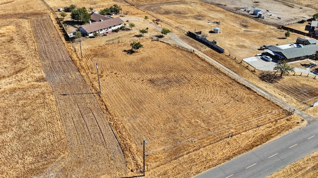 drone / aerial view with a rural view