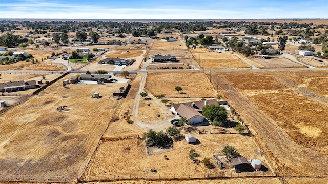 bird's eye view with a rural view