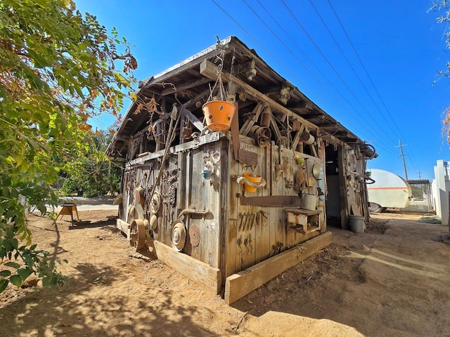 view of outdoor structure