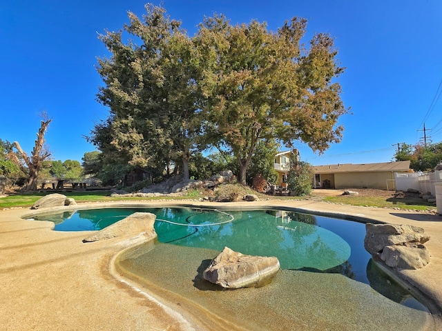 view of pool