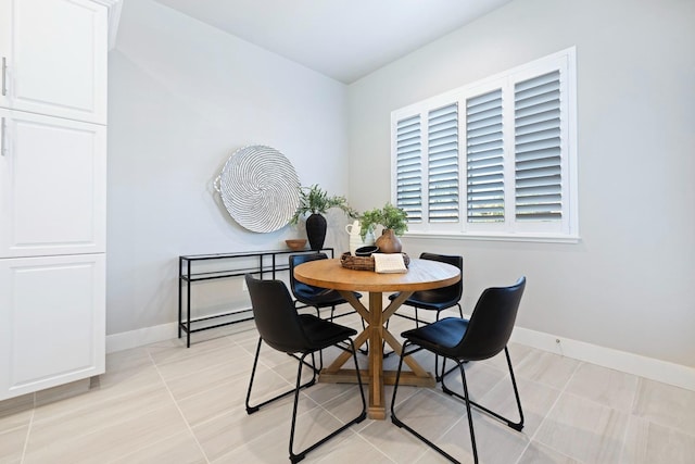 view of dining area