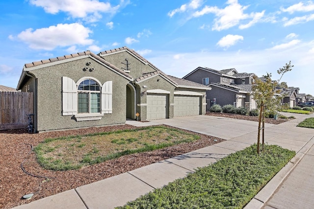 view of front of home featuring a garage