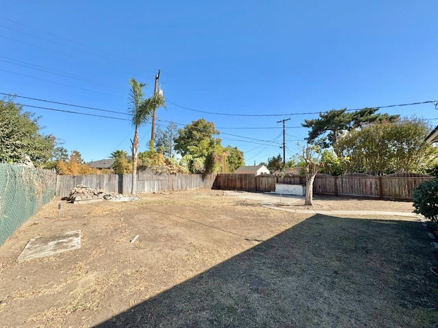 view of yard with a patio