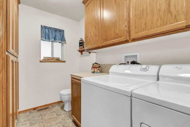 laundry area featuring independent washer and dryer