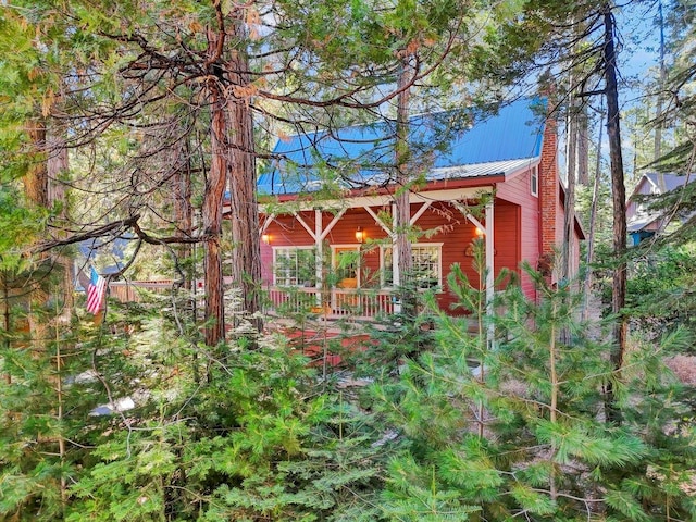 41816 N Dogwood Rd, Shaver Lake, CA 93664 - view of outdoor structure with a porch