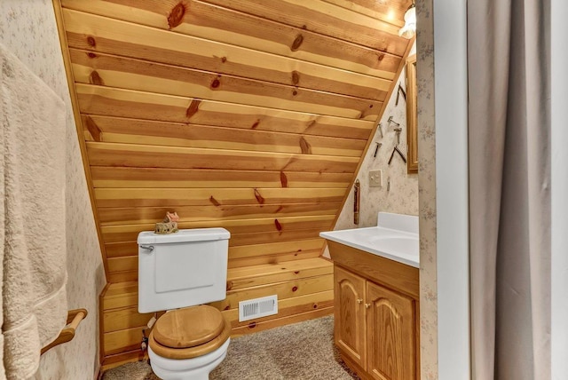 41816 N Dogwood Rd, Shaver Lake, CA 93664 - half bathroom with vanity and wooden walls