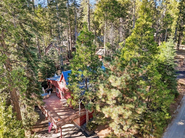 41816 N Dogwood Rd, Shaver Lake, CA 93664 - view of yard with a deck