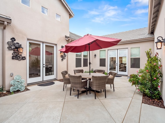 view of patio / terrace with french doors