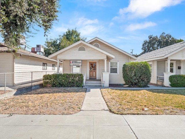 view of bungalow-style home