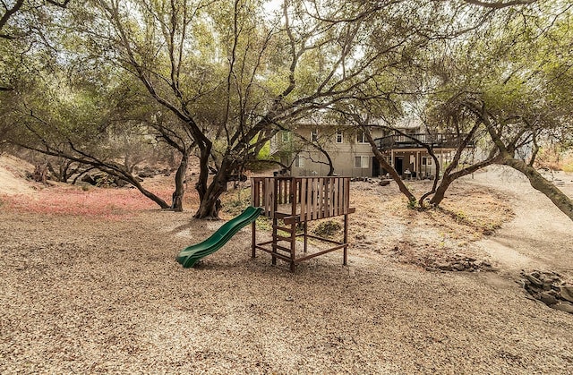 view of jungle gym