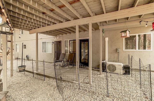 view of patio with ac unit