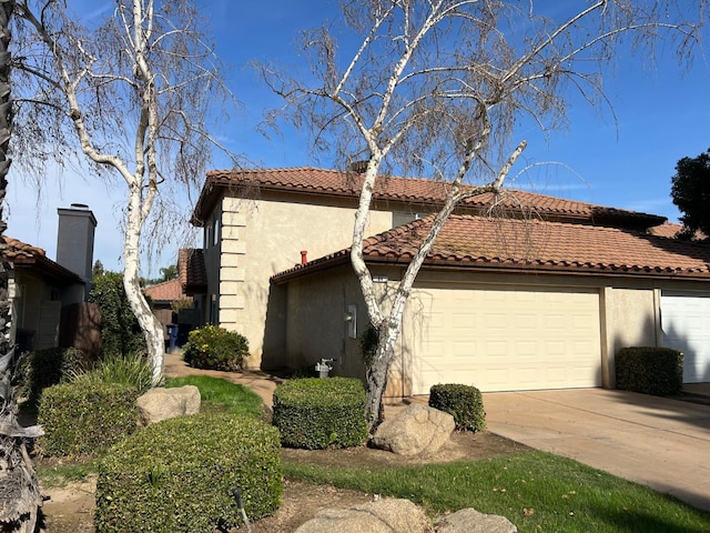 view of home's exterior featuring a garage