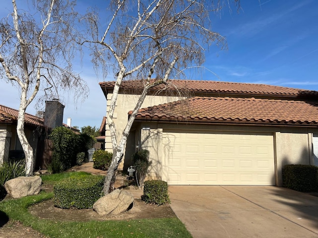 view of home's exterior with a garage