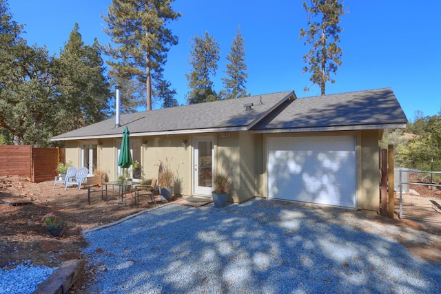 ranch-style house with a garage