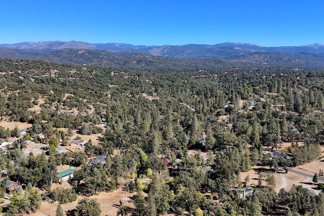 bird's eye view featuring a mountain view