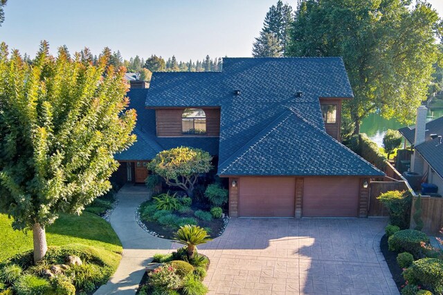 view of front of house featuring a garage