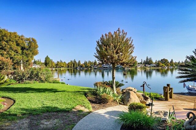 view of water feature