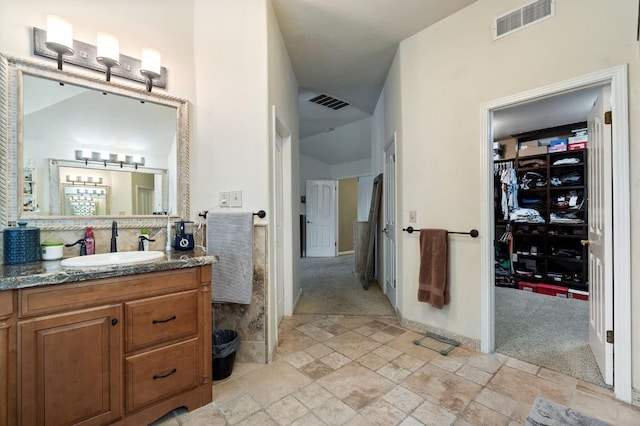 bathroom with vanity