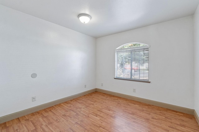 empty room featuring light hardwood / wood-style floors