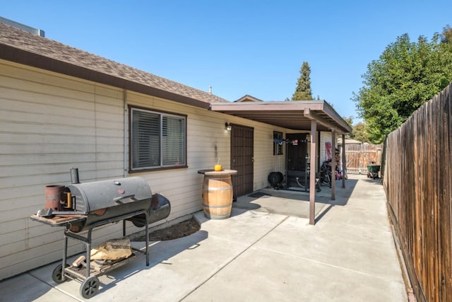 view of patio / terrace with grilling area