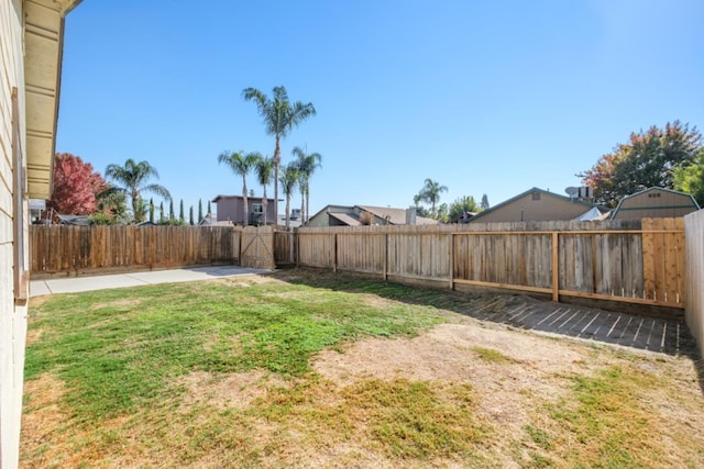 view of yard featuring a patio