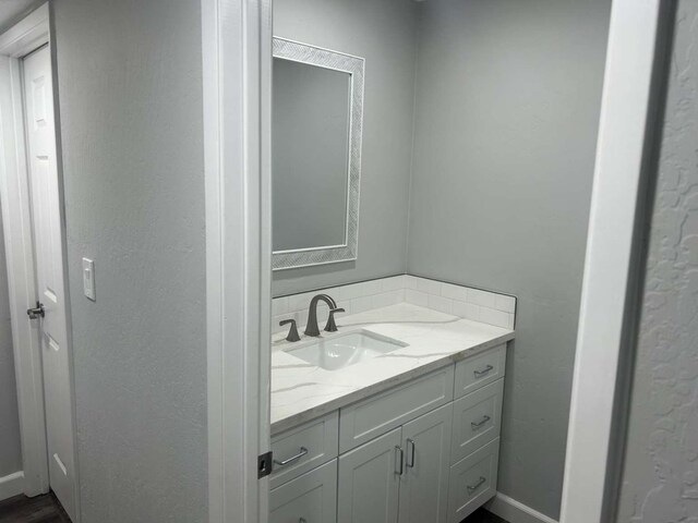 bathroom with vanity