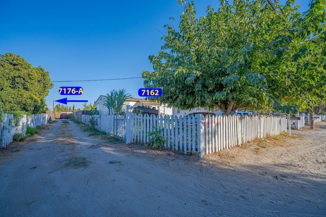 view of road
