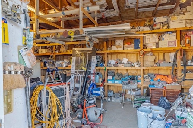 view of storage room