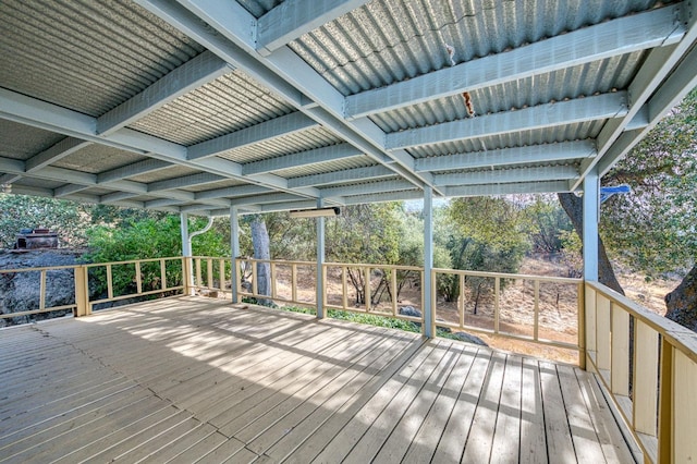 view of wooden terrace