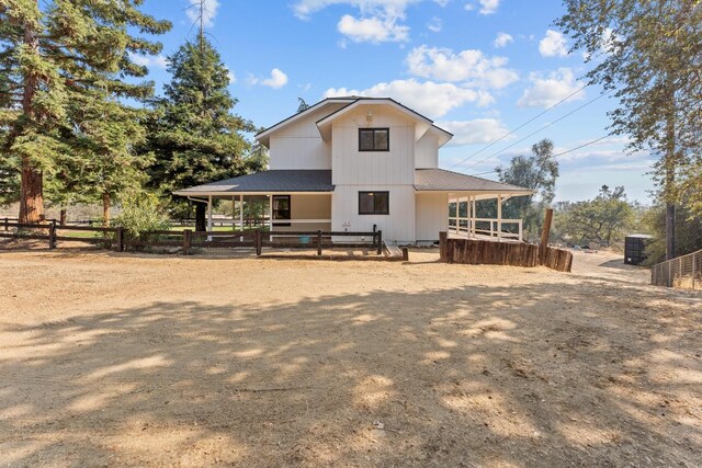 view of back of property