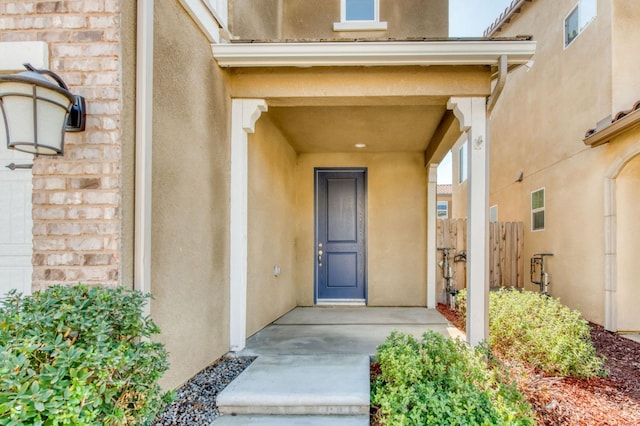 view of entrance to property