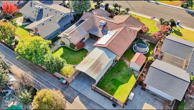 birds eye view of property featuring a residential view