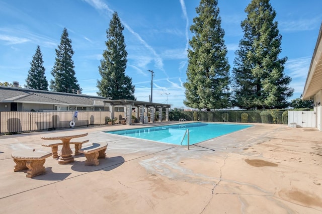 view of pool with a patio