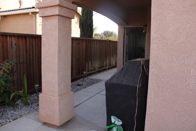 view of home's exterior featuring a patio area