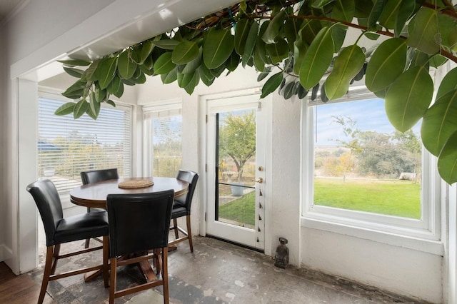 sunroom featuring a healthy amount of sunlight