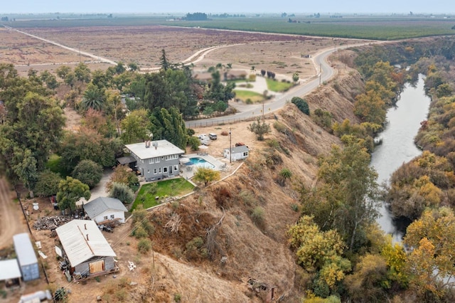 aerial view with a rural view