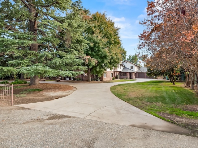 view of community featuring a lawn