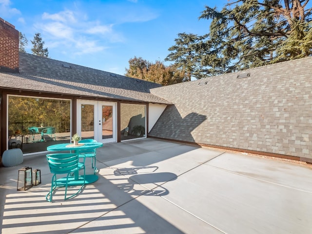 view of patio / terrace with french doors