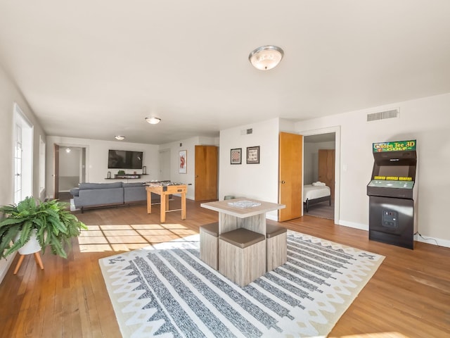 interior space featuring hardwood / wood-style flooring