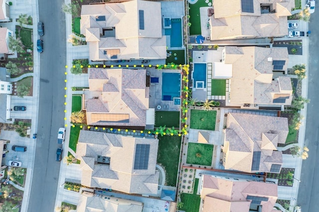 birds eye view of property featuring a residential view