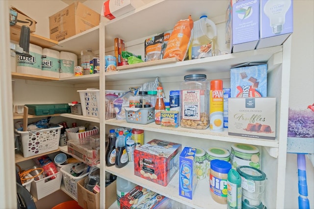 view of pantry