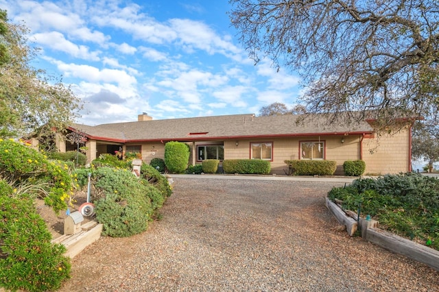 view of ranch-style house