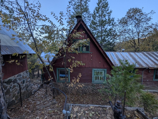 view of back of property