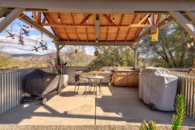 view of patio / terrace featuring area for grilling