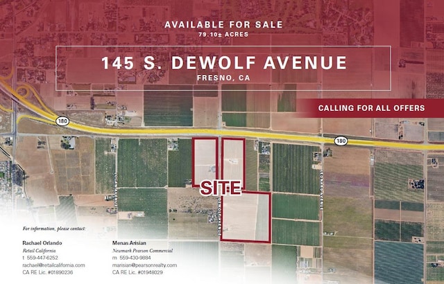 145 S De Wolf Ave, Fresno CA, 93737 land for sale